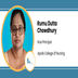 Apollo College Of Nursing, Vice Principal: Rumu Dutta Chowdhury Interview